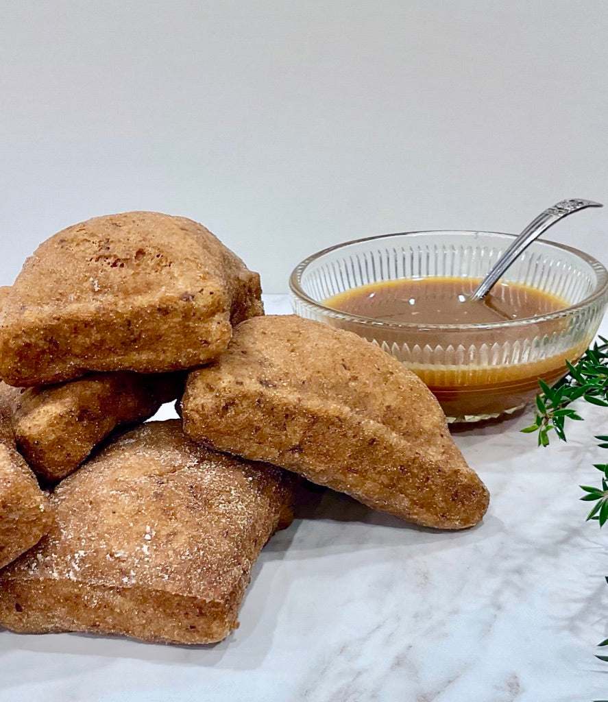 Gluten Free Fry Bread & Salted Caramel Sauce