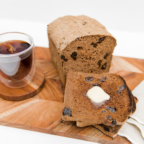Gluten free Spiced Fruit bread lightly toasted 
