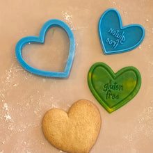 Load image into Gallery viewer, Gluten Free Heart Stamp and Cookie Cutter